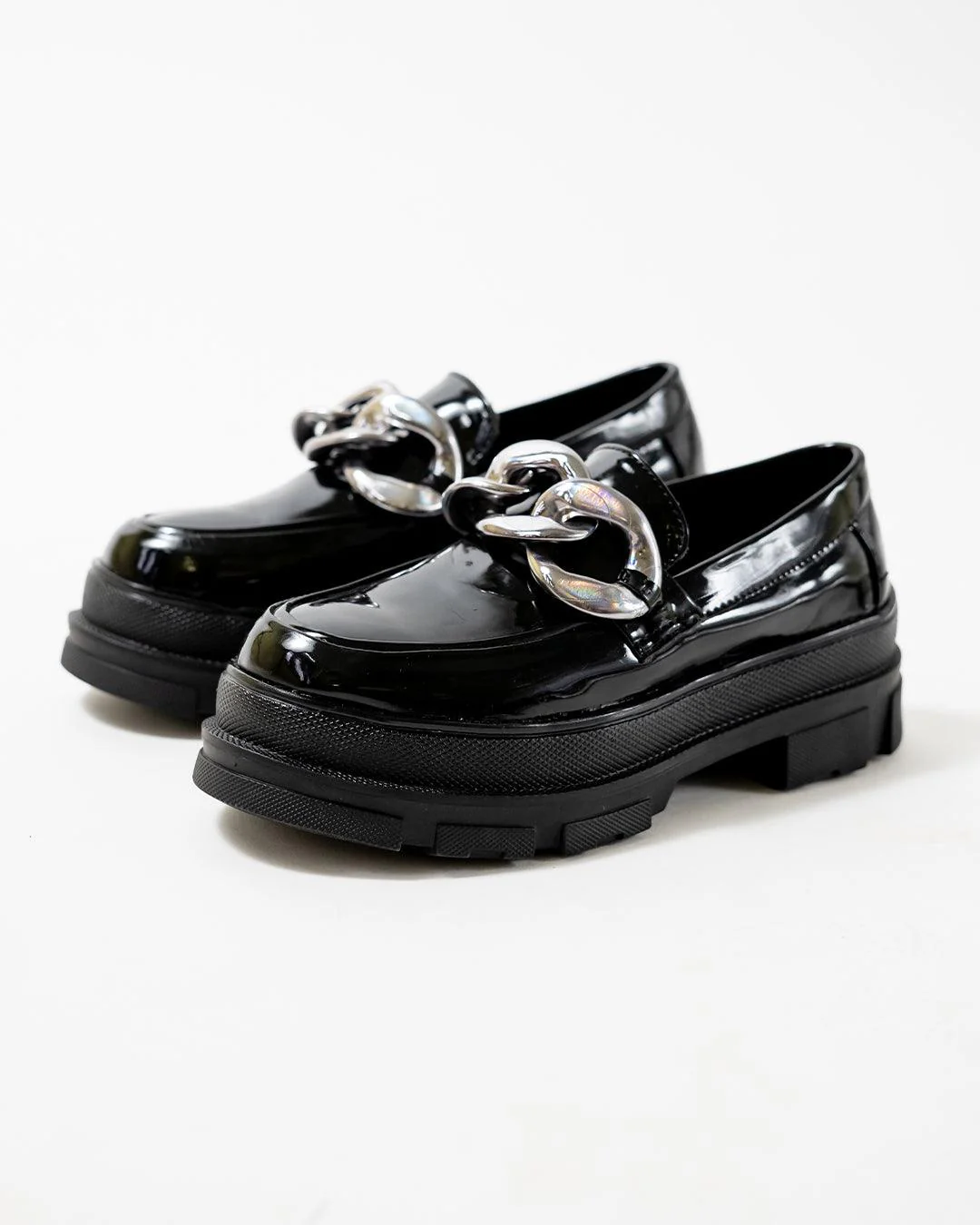 Back To School Chunky Chain Black Shoe - Image 6