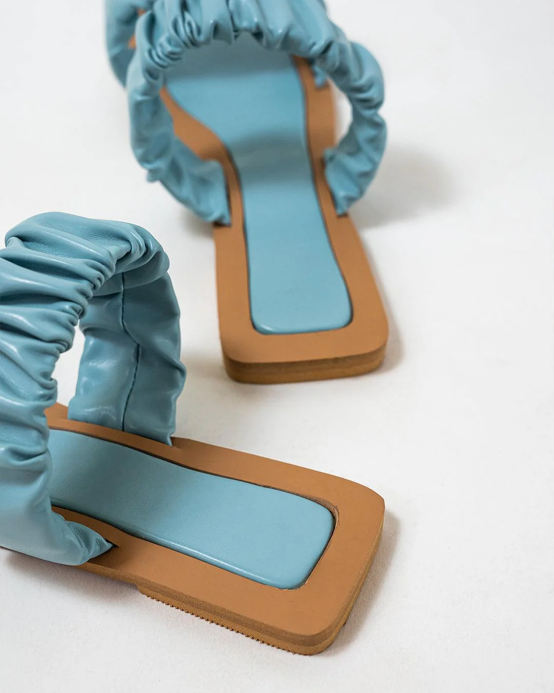 Classic City Girl Flats Brown & Blue - Image 3