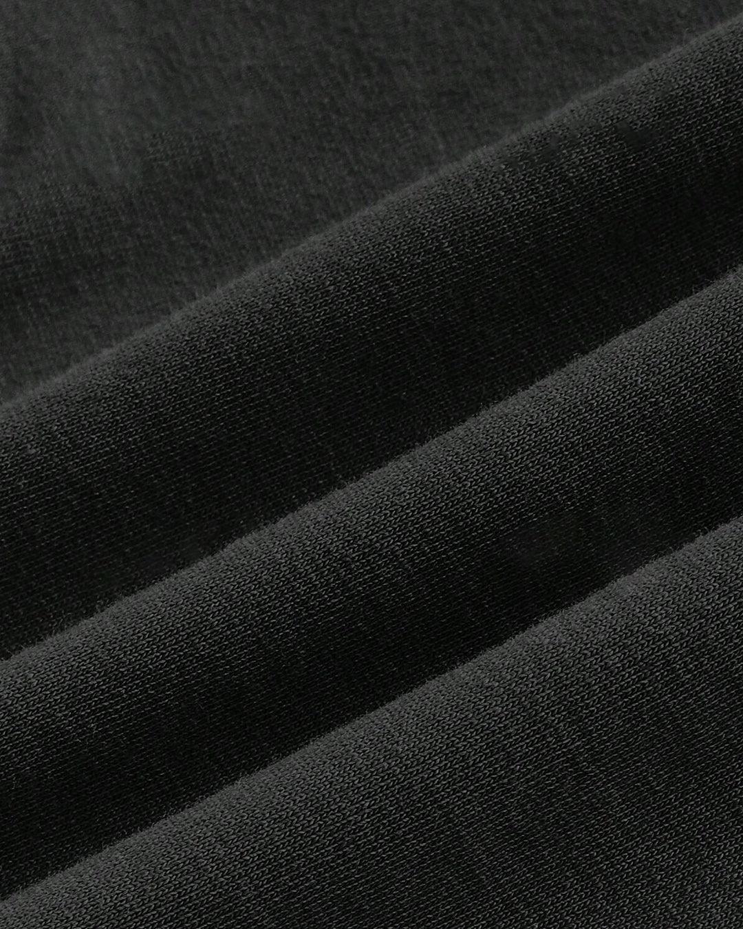 Fitted Knit Collared V Neck Short Sleeve Crop Top in Black And White - Image 4