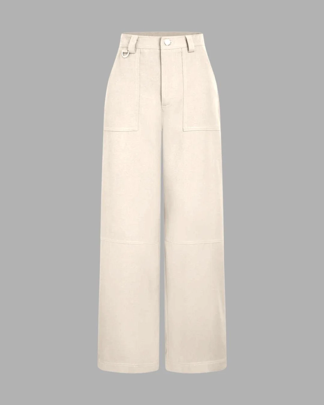 Combo : Y2K Baggy Fit Women Cargo In Brown & Solid Color Women Y2K Cargos In Off White - Image 7