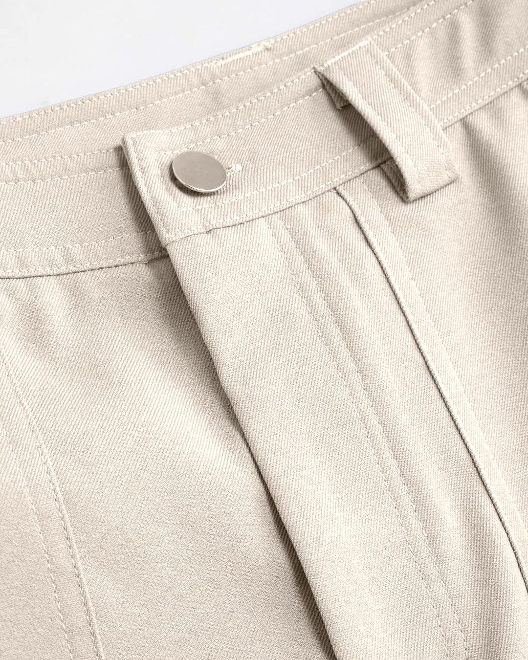 Combo : Y2K Baggy Fit Women Cargo In Brown & Solid Color Women Y2K Cargos In Off White - Image 9