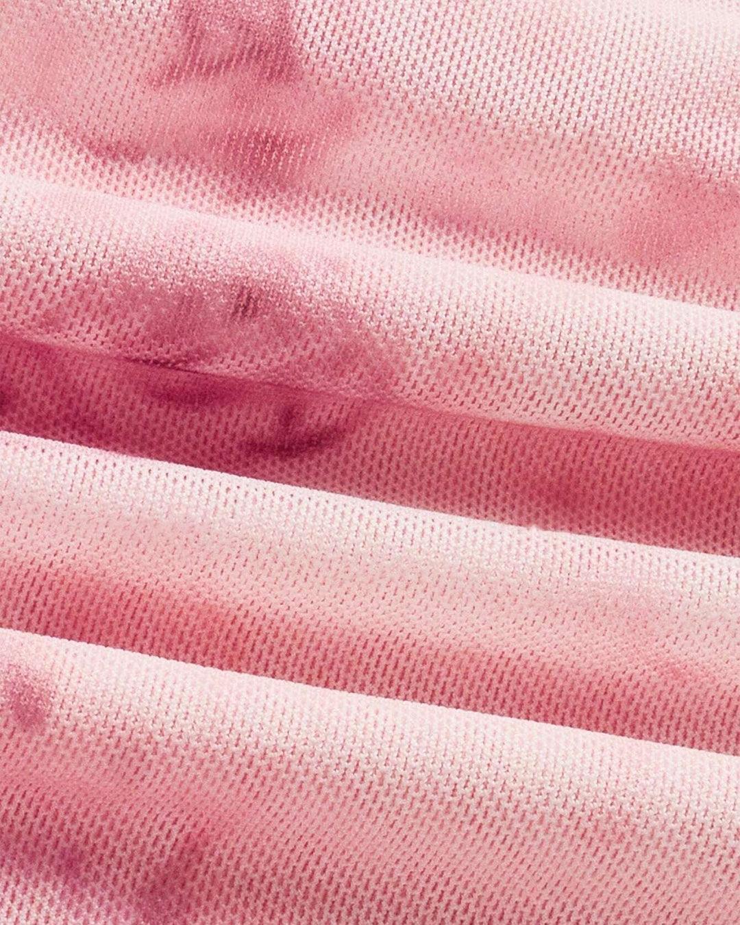 Square Neck Floral Tie Strap Sleeveless Crop Top in Pink - Image 4