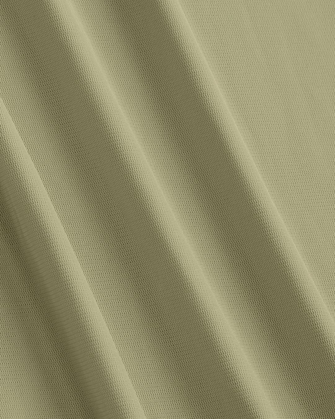 Mesh Ruffle Green Maxi Dress - Image 6