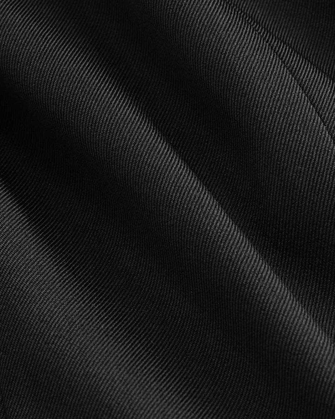 High Waist Pleated Trousers In Black - Image 4