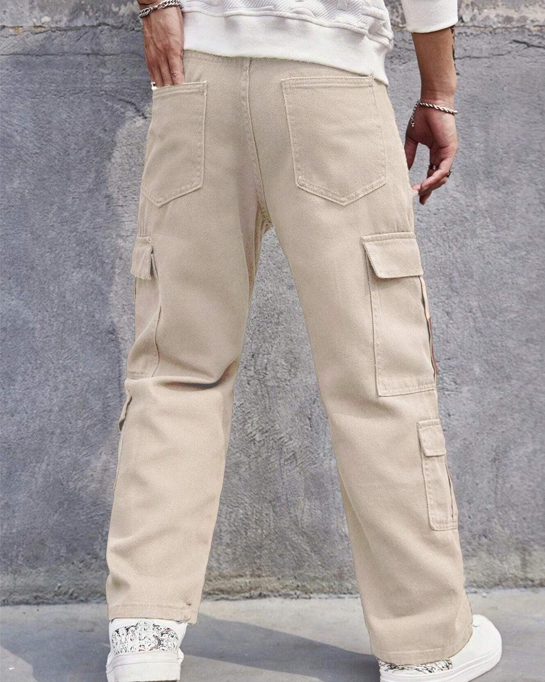Men Stylish and Utilitarian Pocket Loose Fit Cargo Pant - Image 3