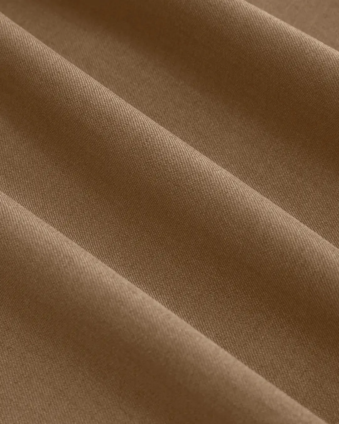 Mid Rise Solid Pleated Trousers with Straight Leg In Mud - Image 3