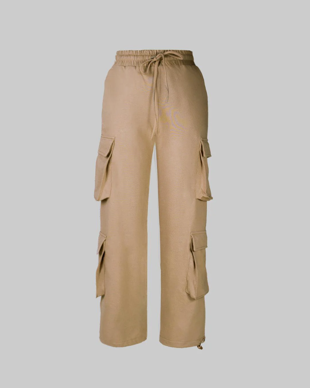 Multipockets Style Drawstring Cargo In Minimal Brown - Image 3