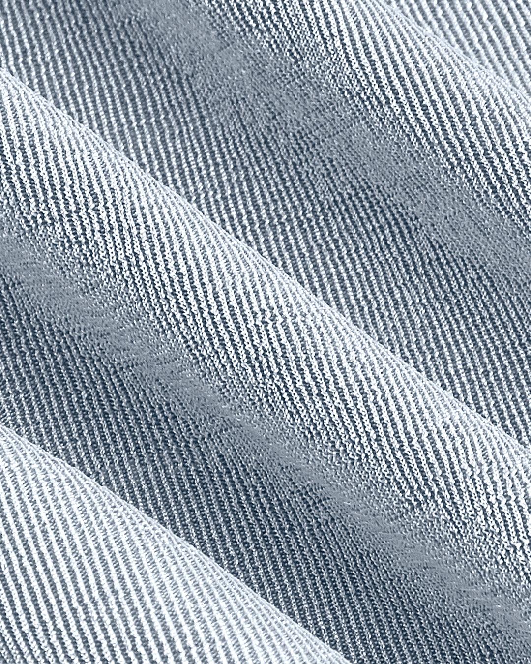 Pleated Waist Ballet Style Mini Dress In Blue - Image 3