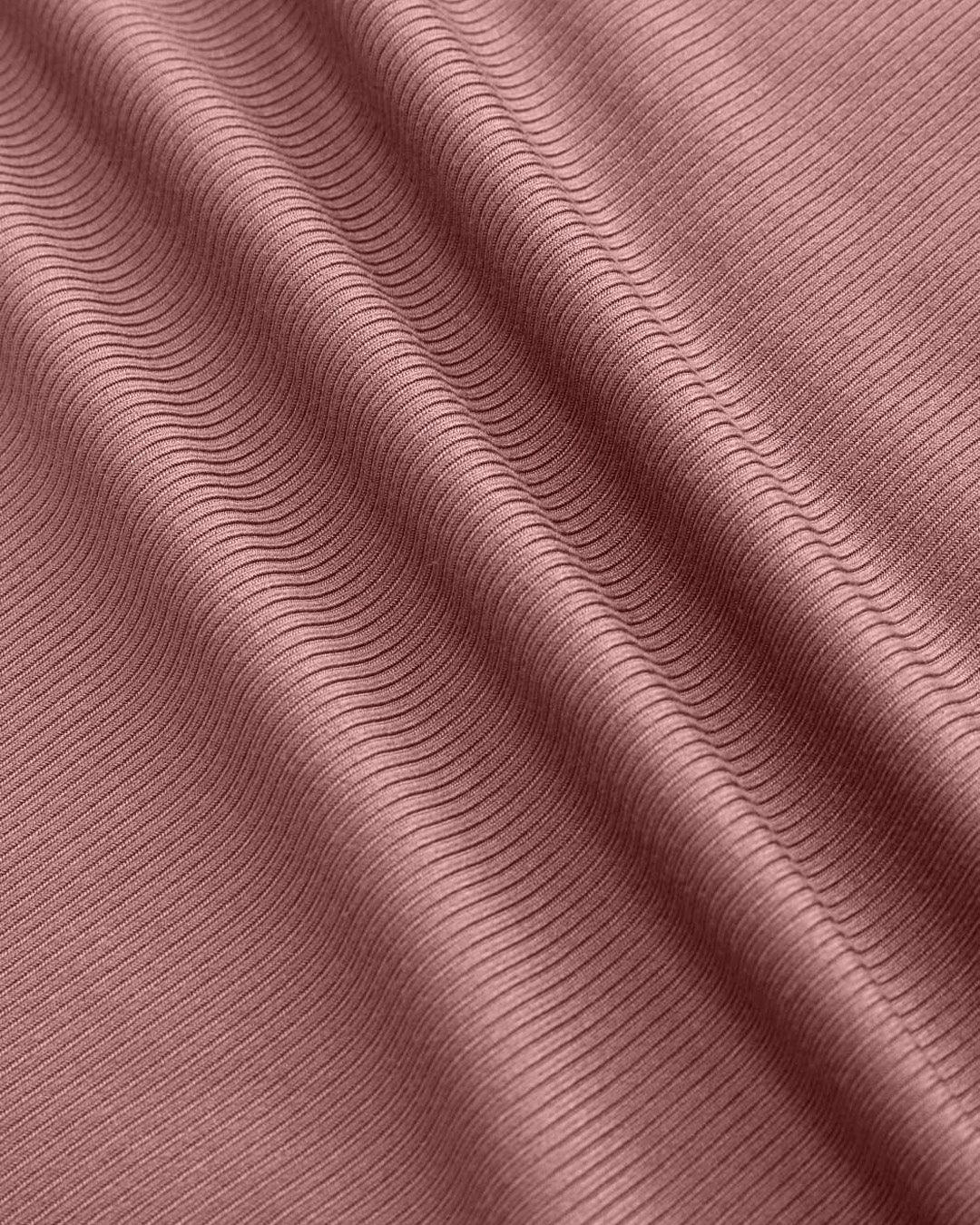 Ruched Short-Sleeve Cowl Neck Top In Pink - Image 5