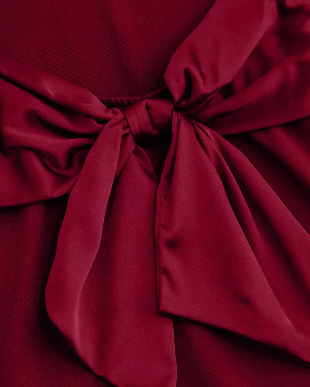 Scoop Neck Backless Bodycon Dress in Burgundy - Image 4