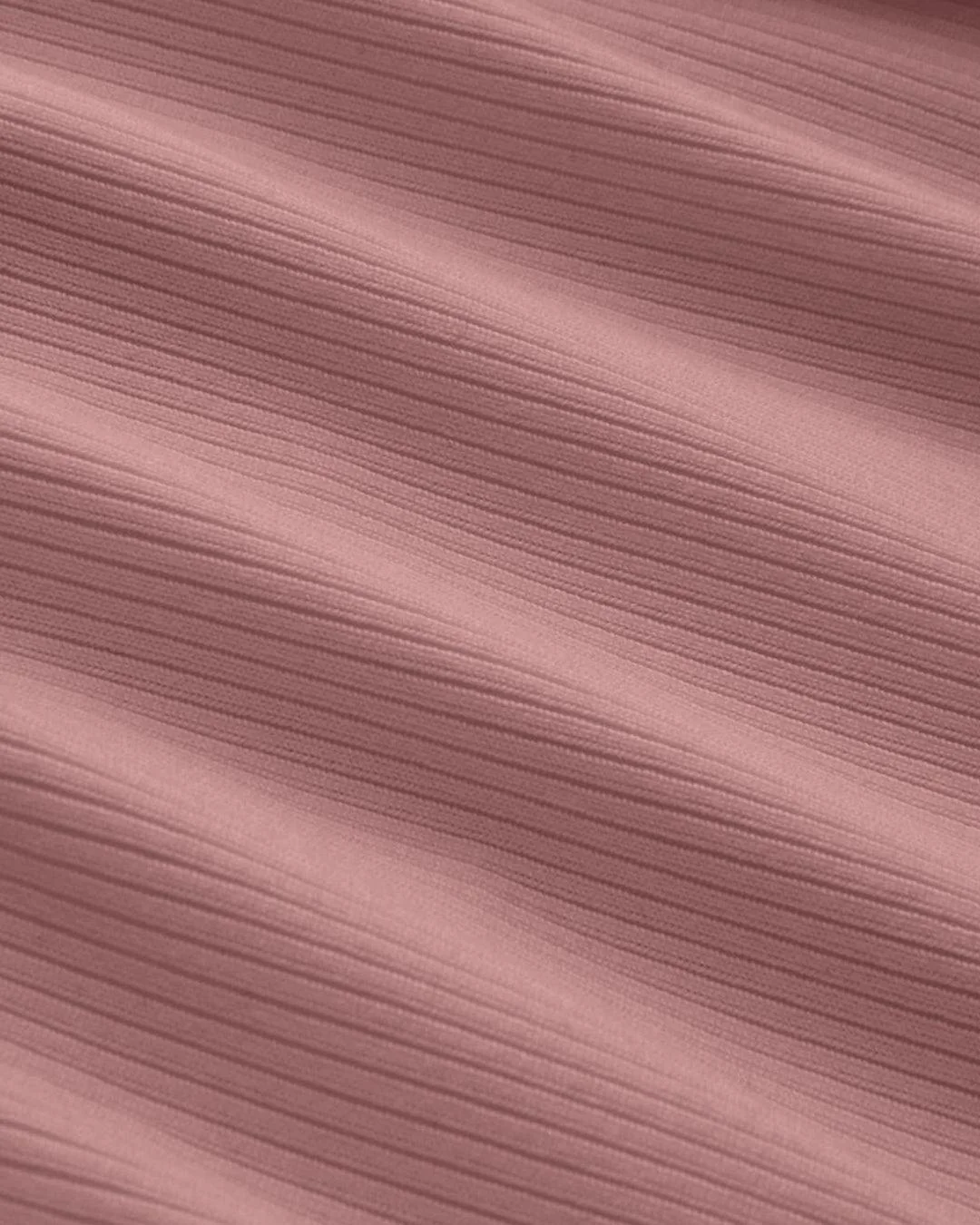 Solid Ribbed V-Neck Long Sleeves Wrap Top In Dusty Pink - Image 4