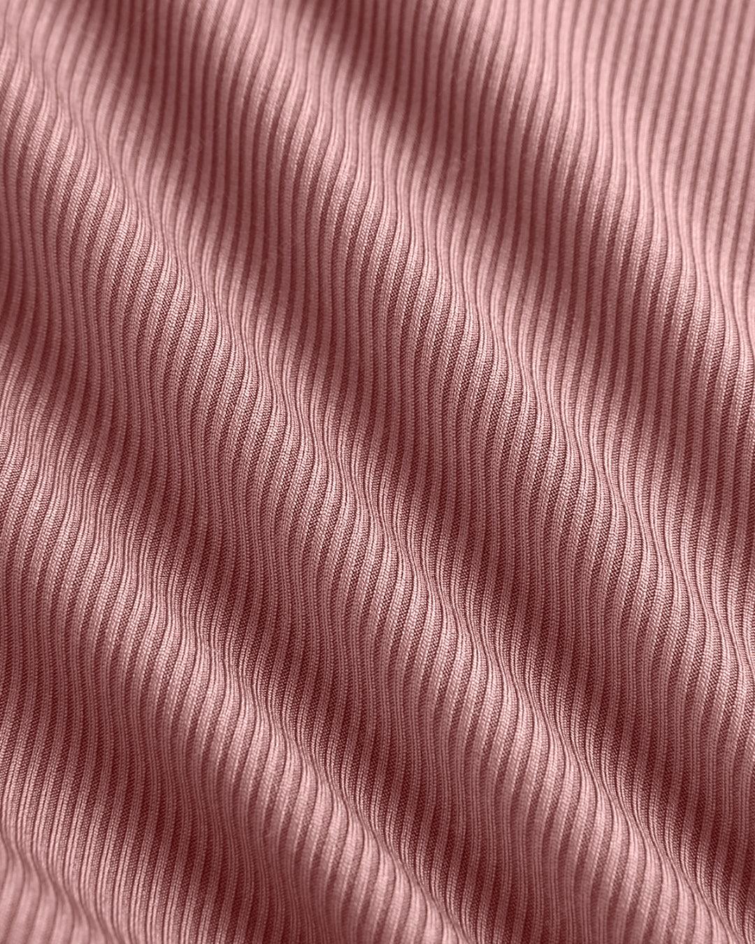 Twist Front Crop Sleeveless Pink Top - Image 3